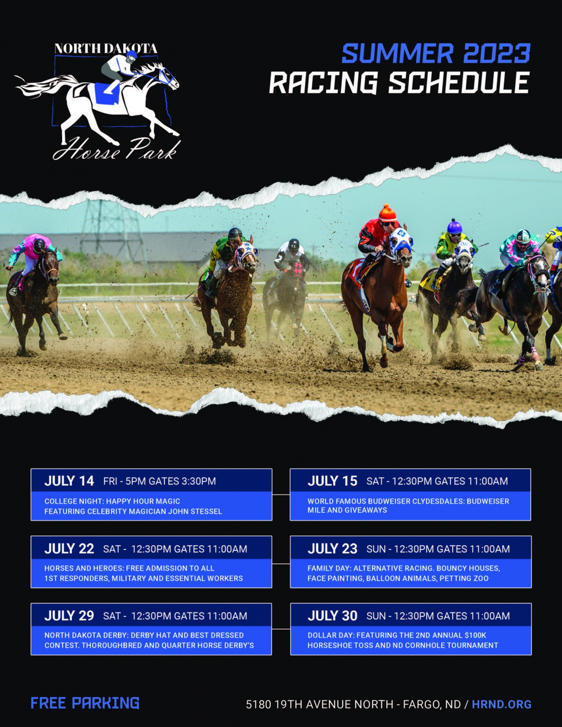 ND Horse Park 2023 Schedule